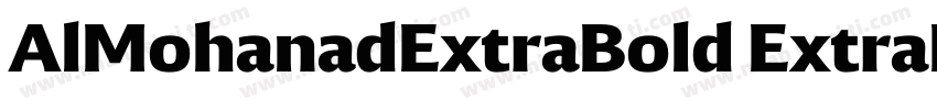AlMohanadExtraBold ExtraBold字体转换